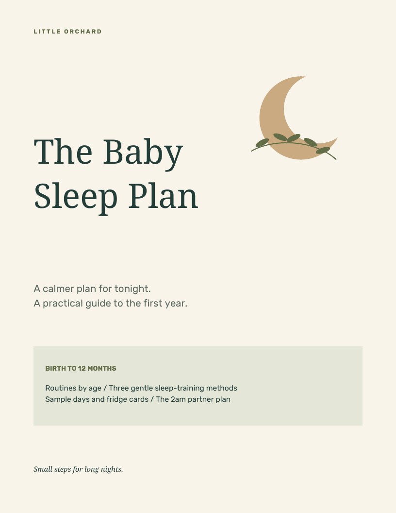 The Baby Sleep Plan cover